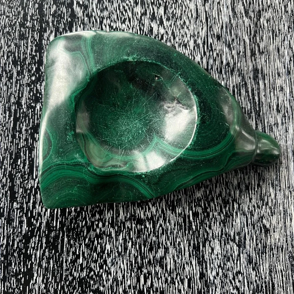 Vintage‎ Malachite Ashtray / Catchall